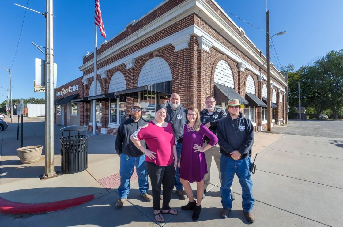 City of Haven Employees in front of the Haven City Office