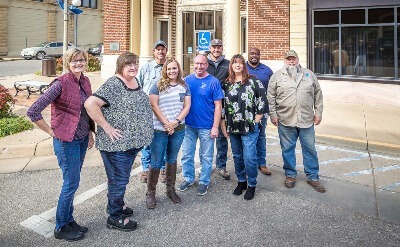 City of Winfield staff standing in front of City Hall